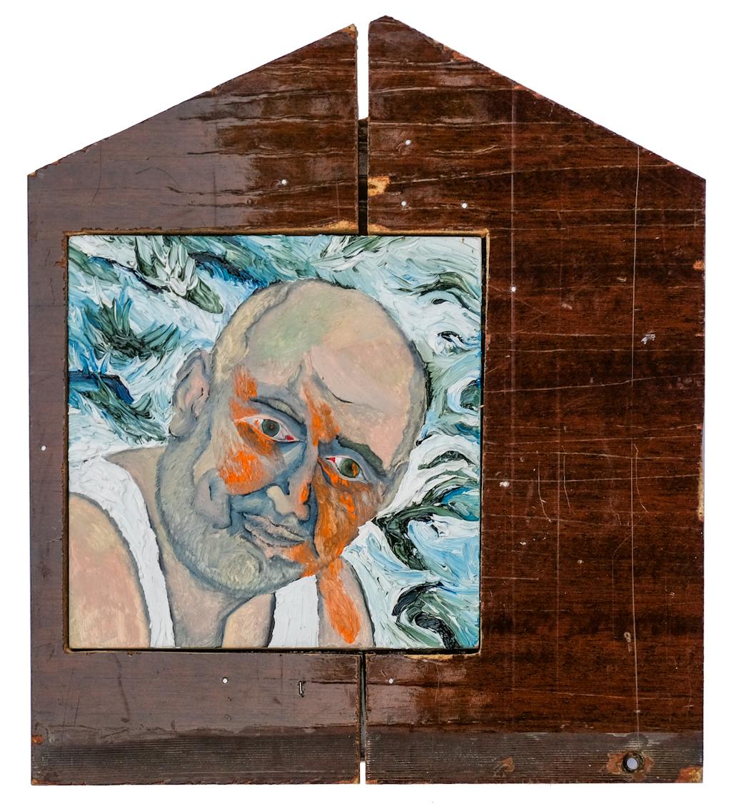 Nika Kutateladze, Untitled, 2021, Oil on Grounded Lime Wood, 39x34 cm - © Gallery Artbeat, Paris Internationale