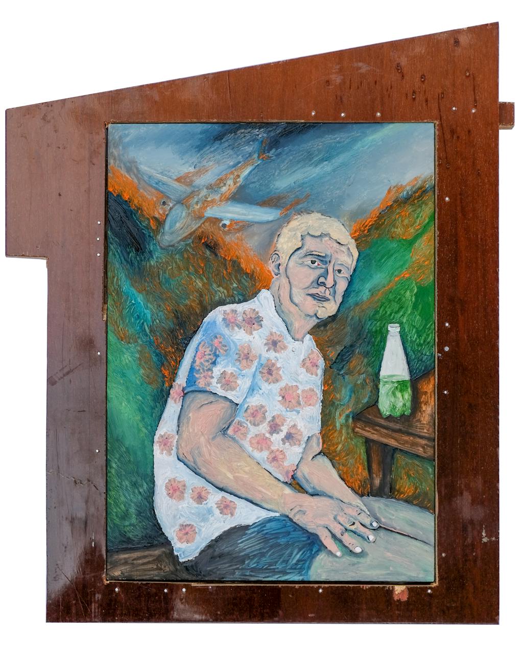 Nika Kutateladze, Untitled, 2021, Oil on Grounded Lime Wood, 56x46 cm - © Paris Internationale