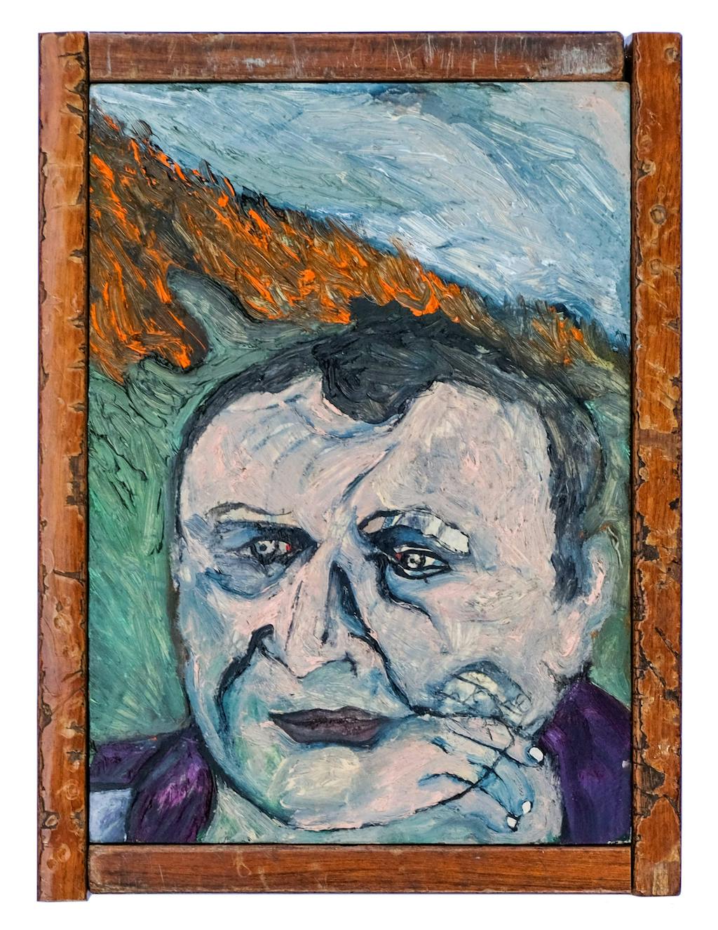 Nika Kutateladze, Untitled, 2021, Oil on Grounded Lime Wood, 33x25 cm - © Paris Internationale
