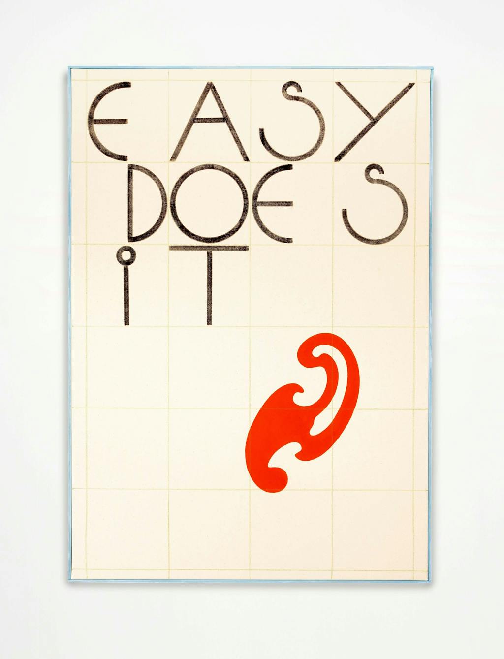 Elvire Bonduelle's painting EASY DOES IT, produced in the summer of 2021 for the exhibition SO FAR SO GOOD, presented at Three Star Books, Paris. - © Three Star Books, Paris Internationale