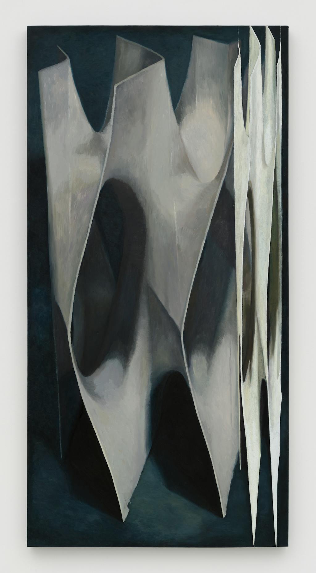 Stella Zhong
Minimal Surface 001(Pneuhaus Original), 2022
Oil on panel
60 x 30 x 1 5/8 in (152.4 x 76.2 x 4.1 cm)
Courtesy of the artist and Chapter NY, New York - © Paris Internationale