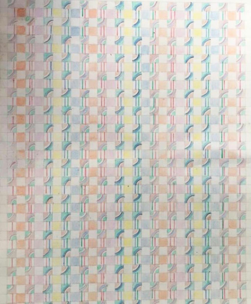 13.08.22, 2022, color pencil on paper, 24.5 x 16 cm - © Courtesy of the artist and Grey Noise, Dubai., Paris Internationale