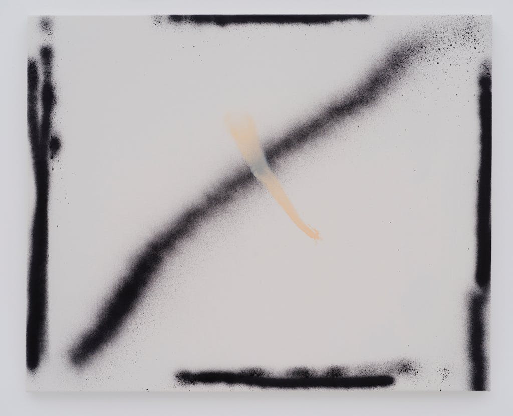 Shimon MInamikawa 
,2021
Acrylic and spray on canvas
65x53cm - © MISAKO &amp; ROSEN, Paris Internationale