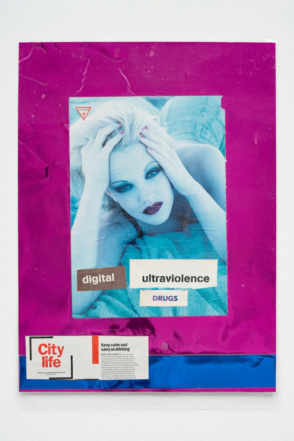 Untitled (Drew Barrymore digital ultraviolence DRUGS City life Keep calm...) - © Paris Internationale