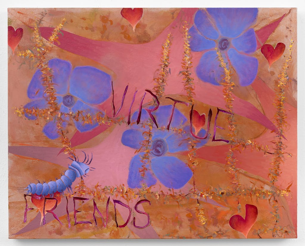 Virtue, Friends, Caterpillar, Stars, Hearts, Flowers, Floral Grid - © Paris Internationale