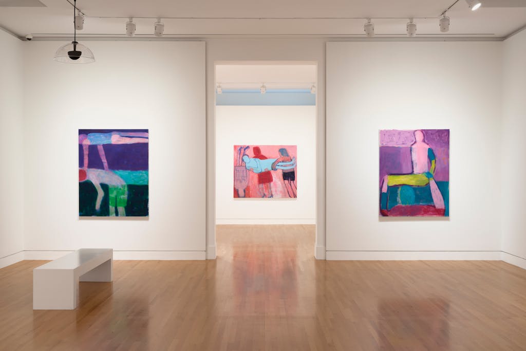 Installation view of *Flying Woman: The Paintings of Katherine Bradford*, Frye Art Museum, Seattle, WA, on view February 4–May 14, 2023. Photo: Jueqian Fang. - © Paris Internationale