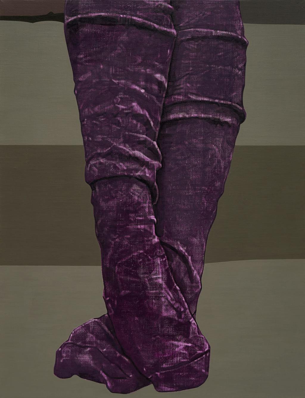Dongho Kang, Loose Socks, 2023, Acrylic on canvas, 65.1x50cm - © &copy;Dongho Kang, courtesy Whistle, Paris Internationale
